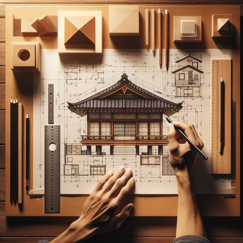 建築士による設計図